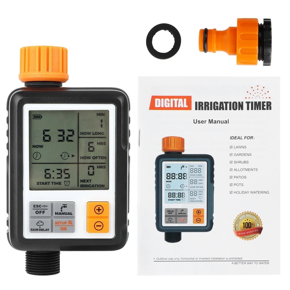 Smart Garden Water Timer - Temporizador electrónico de riego para jardín,