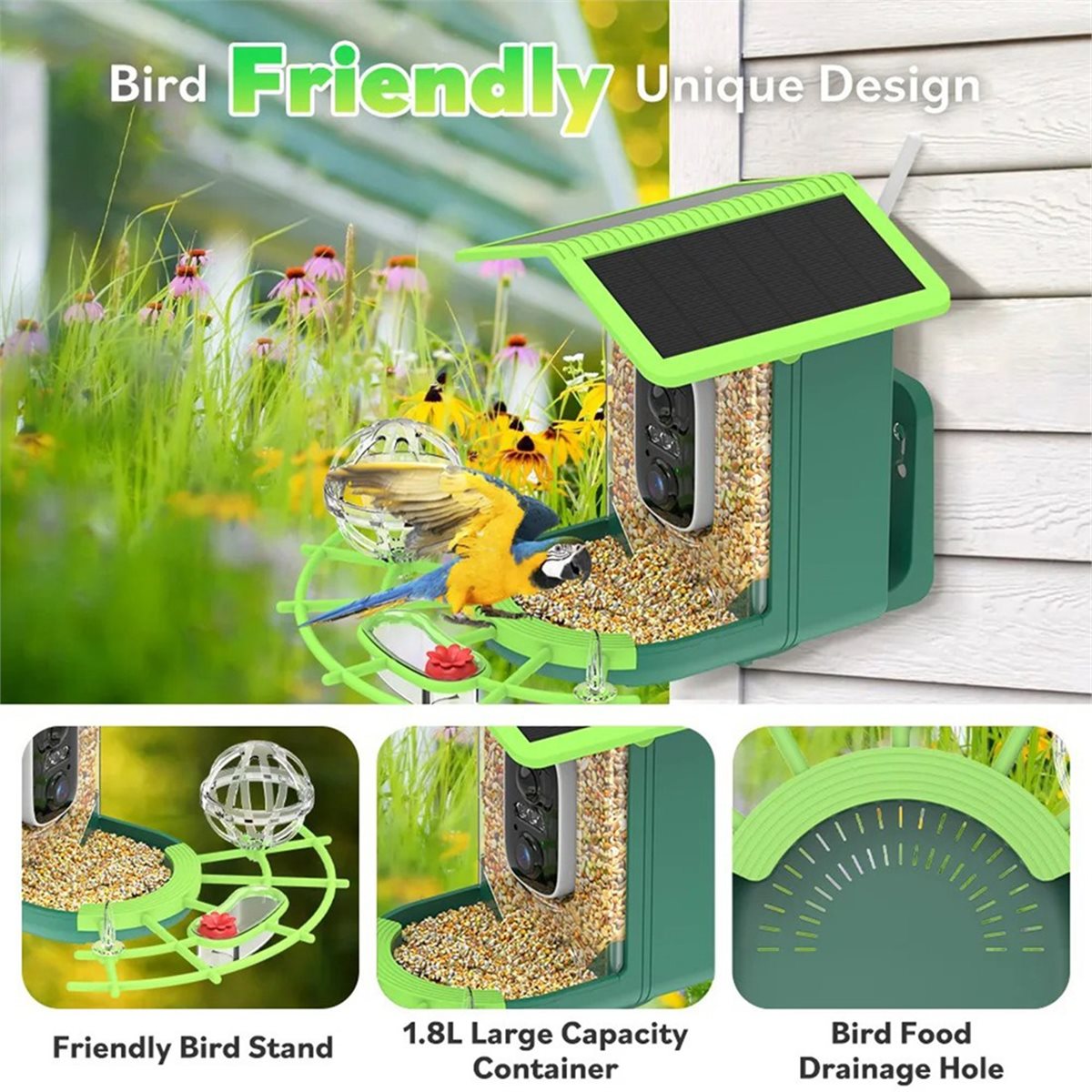Smart Garden Ai - Cámara Inteligente para Pájaros ABPP con