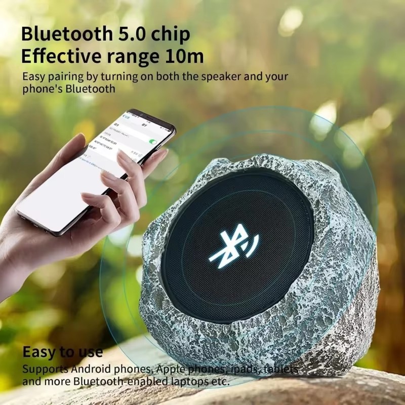 Smart Garden Box - Altavoces Bluetooth con carga Solar, caja