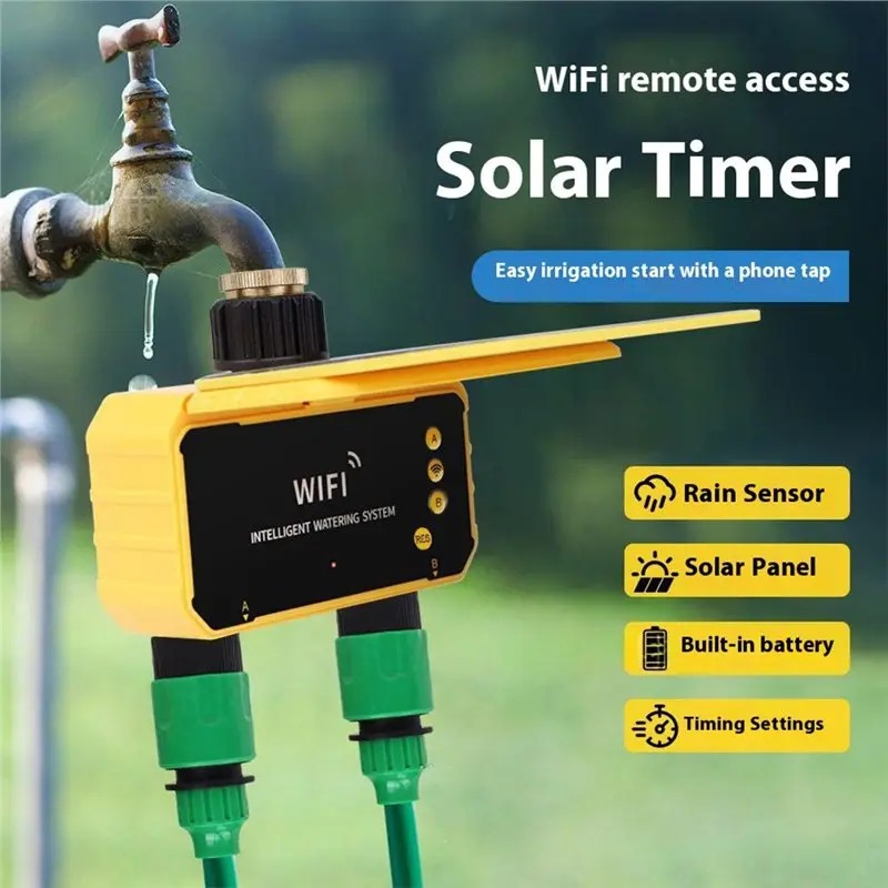 Controlador de Riego Solar WIF - Smart Garden Water Timer reseña y precio