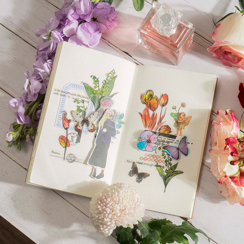 Pegatinas de papelería Kawaii, - Garden Journal Planner reseña y precio