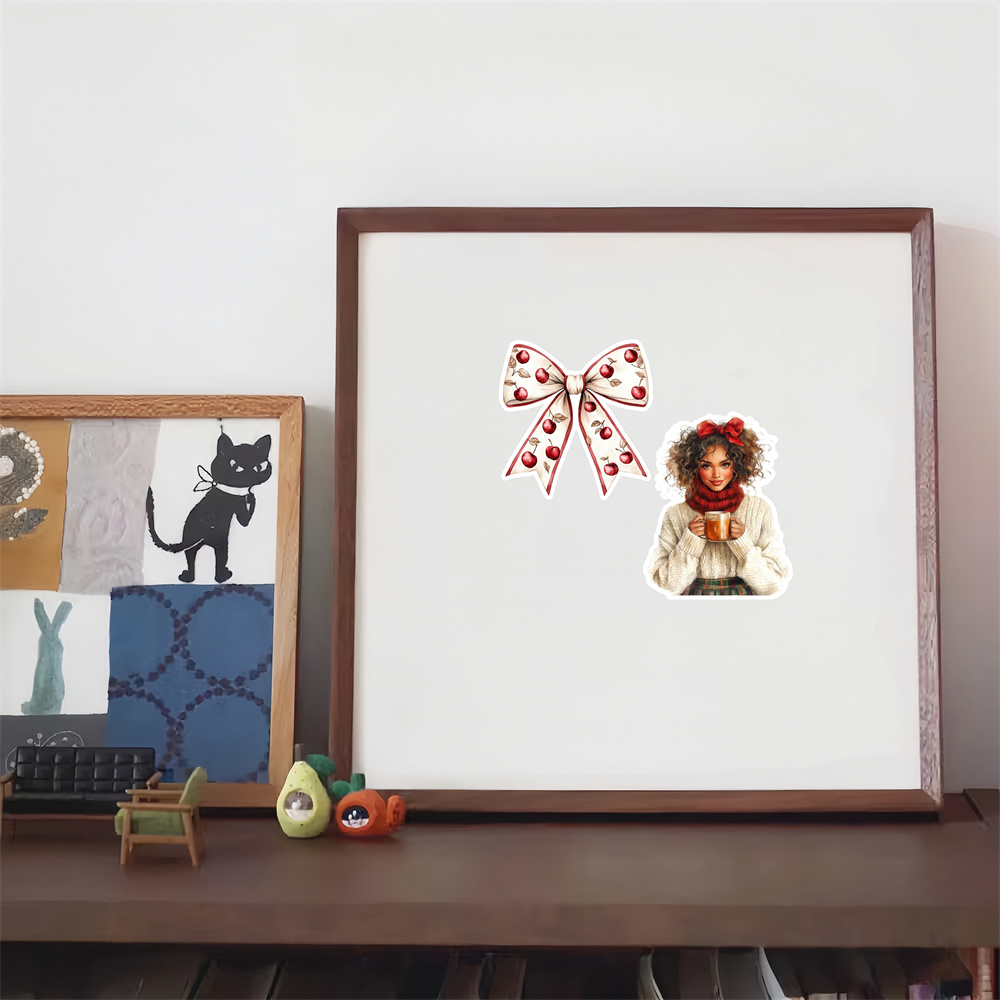 18 pegatinas retro de niña est - Garden Journal Planner reseña y precio