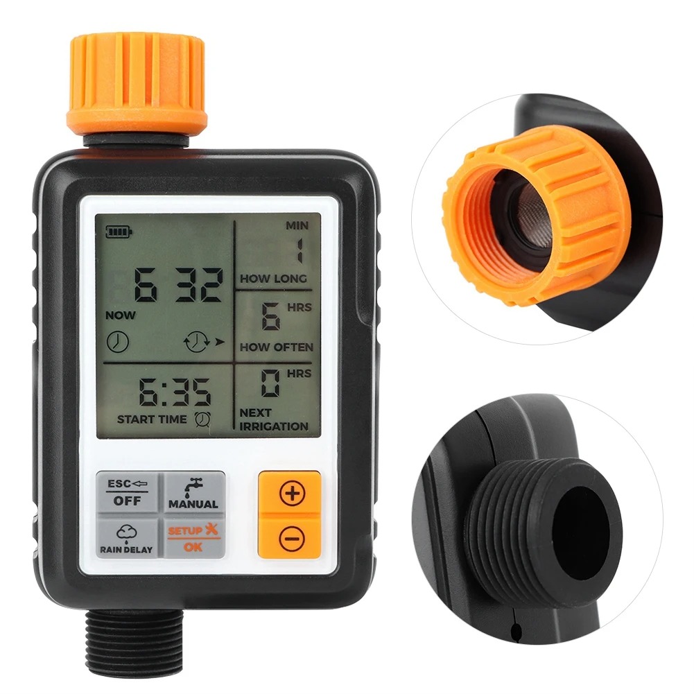 Temporizador electrónico de ri - Smart Garden Water Timer reseña y precio