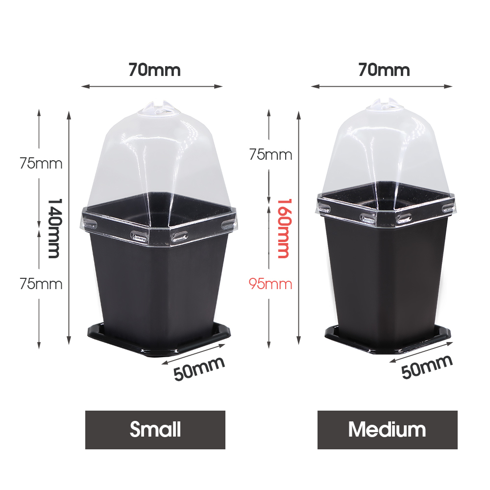 Macetas negras resistentes con - Smart Garden Domes reseña y precio