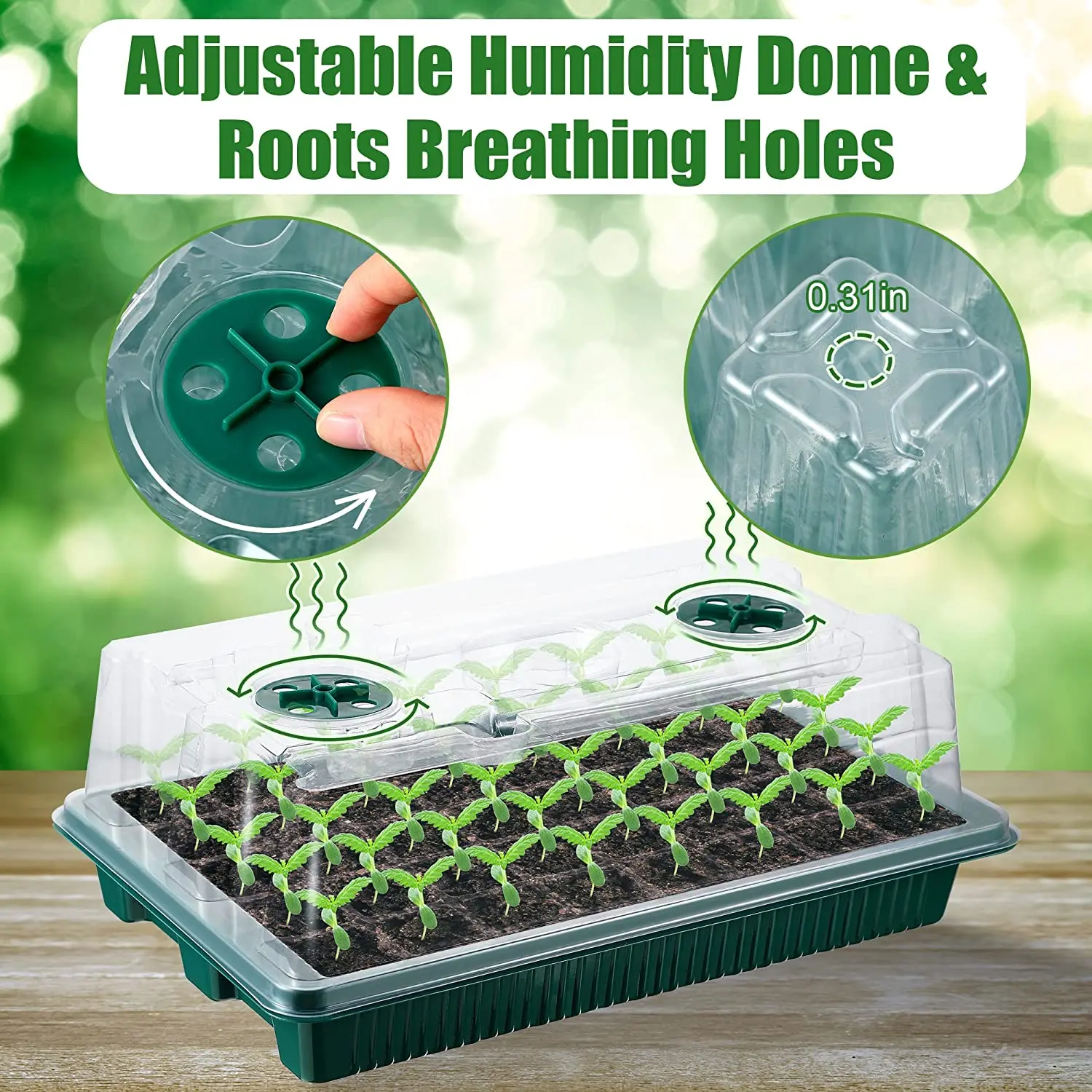 2 paquetes, bandejas de germin - Smart Garden Domes reseña y precio