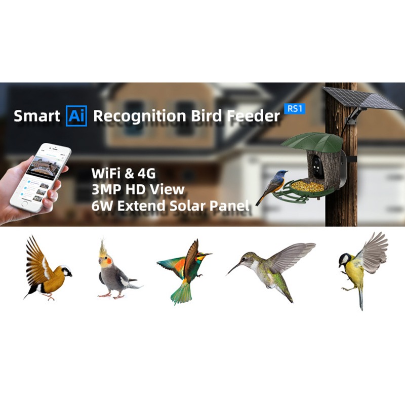 Solar AI Smart Bird Feeder Bir - Smart Garden Ai reseña y precio