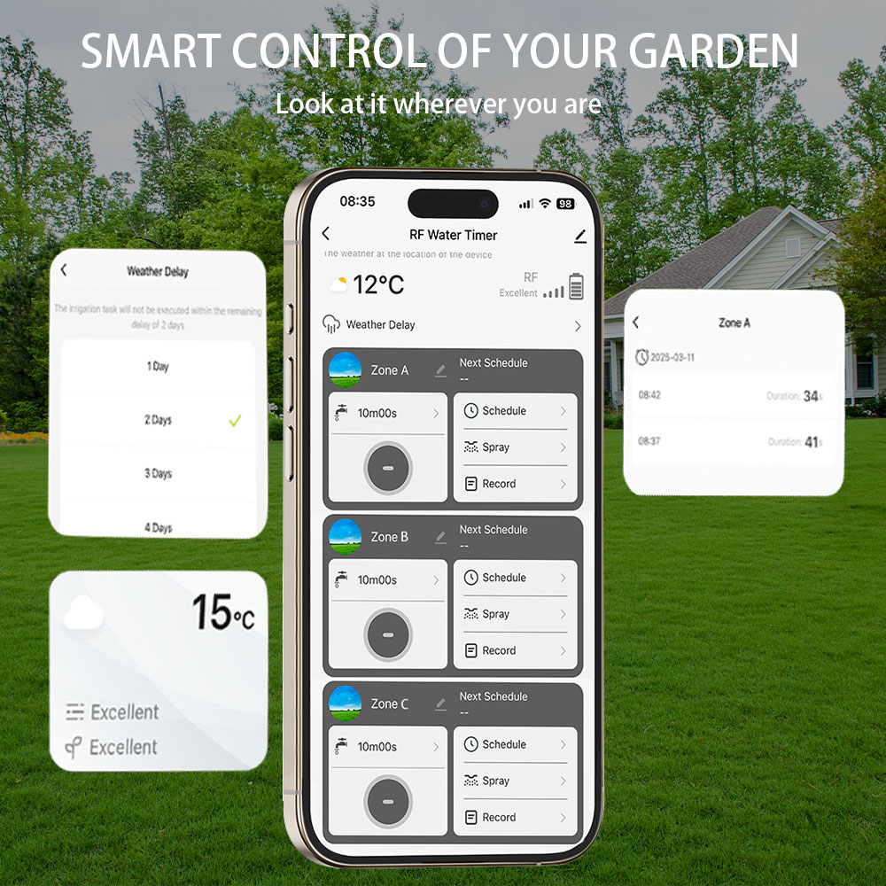 Temporizador de agua Tuya Wifi - Smart Garden Kit reseña y precio